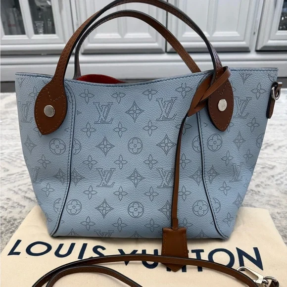 Louis Vuitton Light Blue Monogram Tote - Picture 1 of 16
